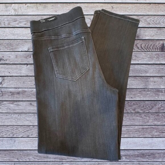 NWT Liverpool Size 10/30 Meteorite Wash (Gray) Sienna Legging Pull-on Denim Jean - Picture 6 of 9